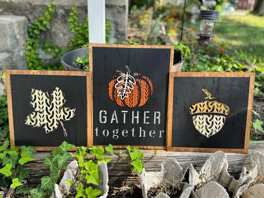 Gather Together Trio Wall Art - Autumn Decor