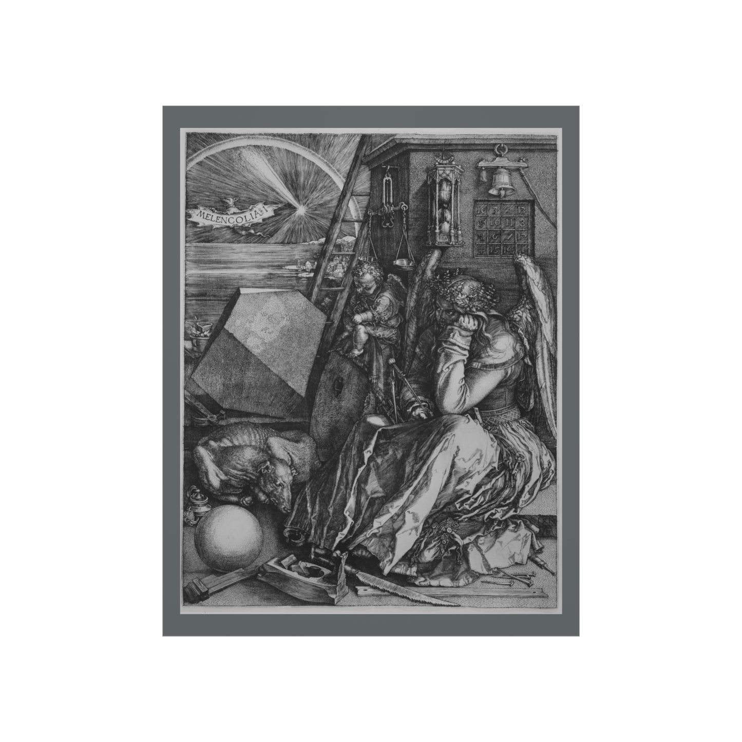 Albrecht Durer's Melancholia Vintage Poster Wall Art