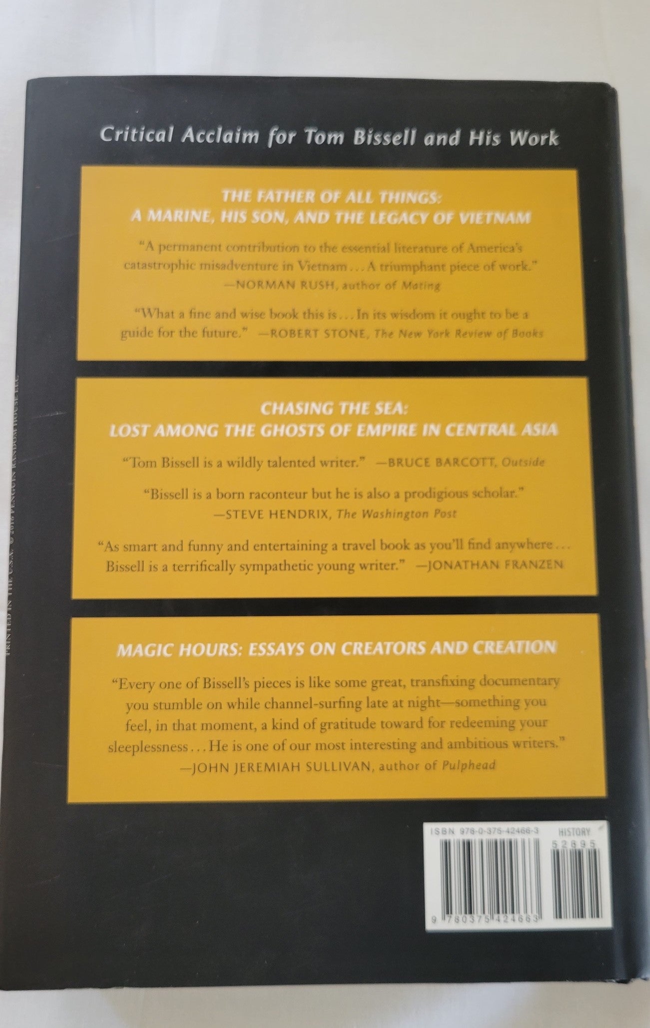 Written by Tom Bissell. Copyright 2016.  "Peter, Matthew, Thomas, John: Who were these men? What was their relationship to Jesus? Tom Bissell provides rich and surprising answers to these ancient, elusive questions. He examines not just who these men were (and weren’t), but also how their identities have taken shape over the course of two millennia.  View of back..