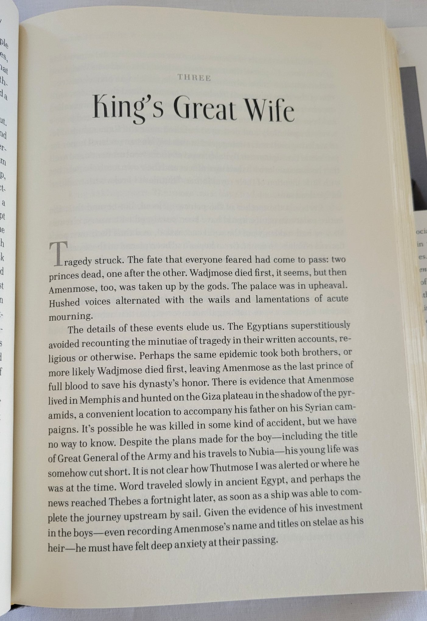 Used book for sale “The Woman Who Would Be King” written by Kara Cooney. Chapter 3