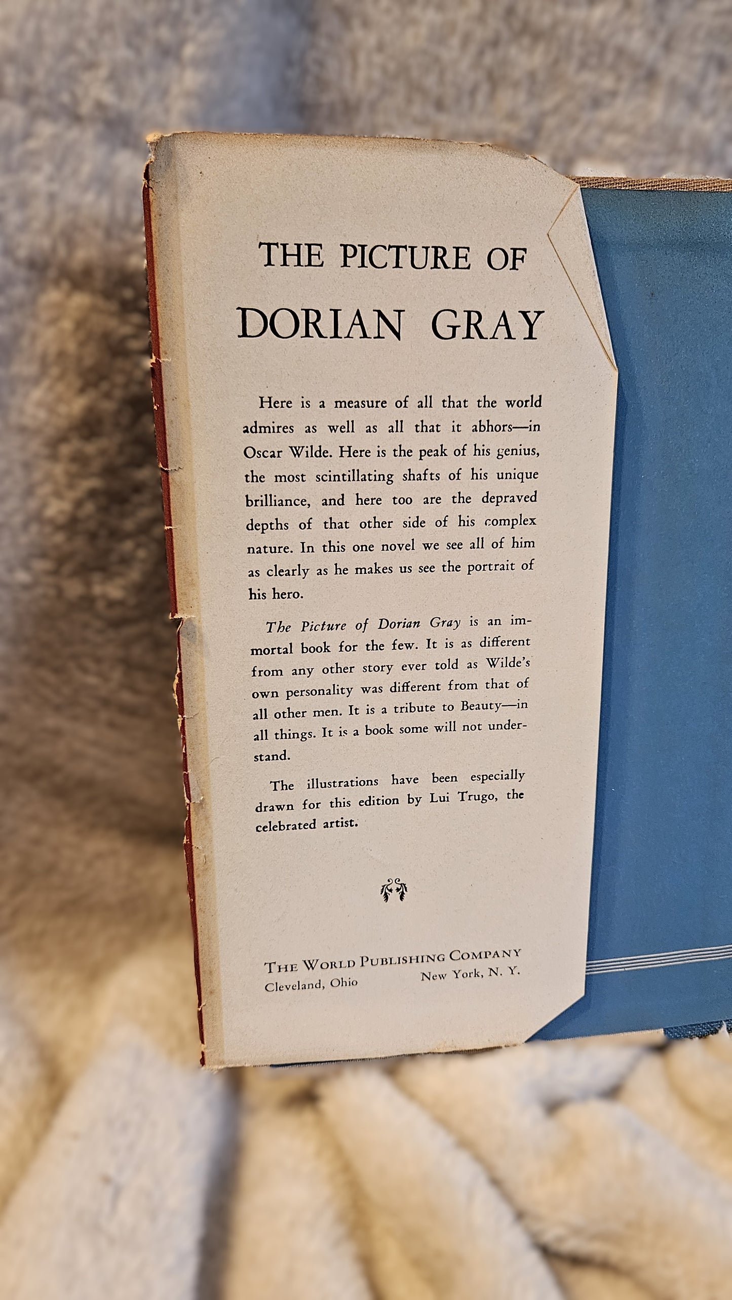 Antique Book "The Picture of Dorian Gray" 1931 Illustrated Edition by Oscar Wilde