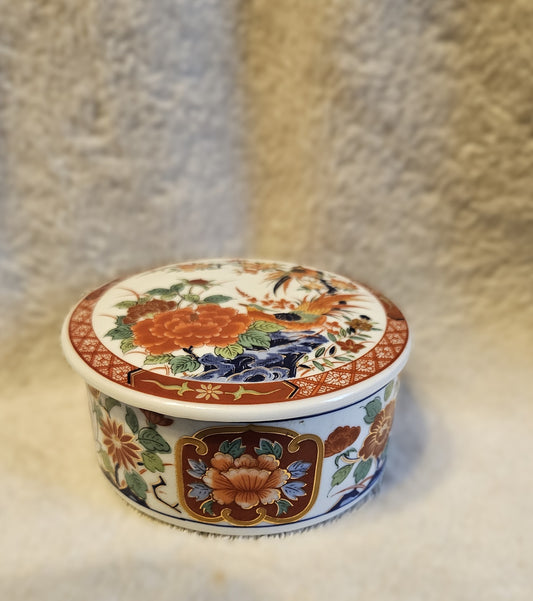 Vintage Japanese Imari Style Trinket Box