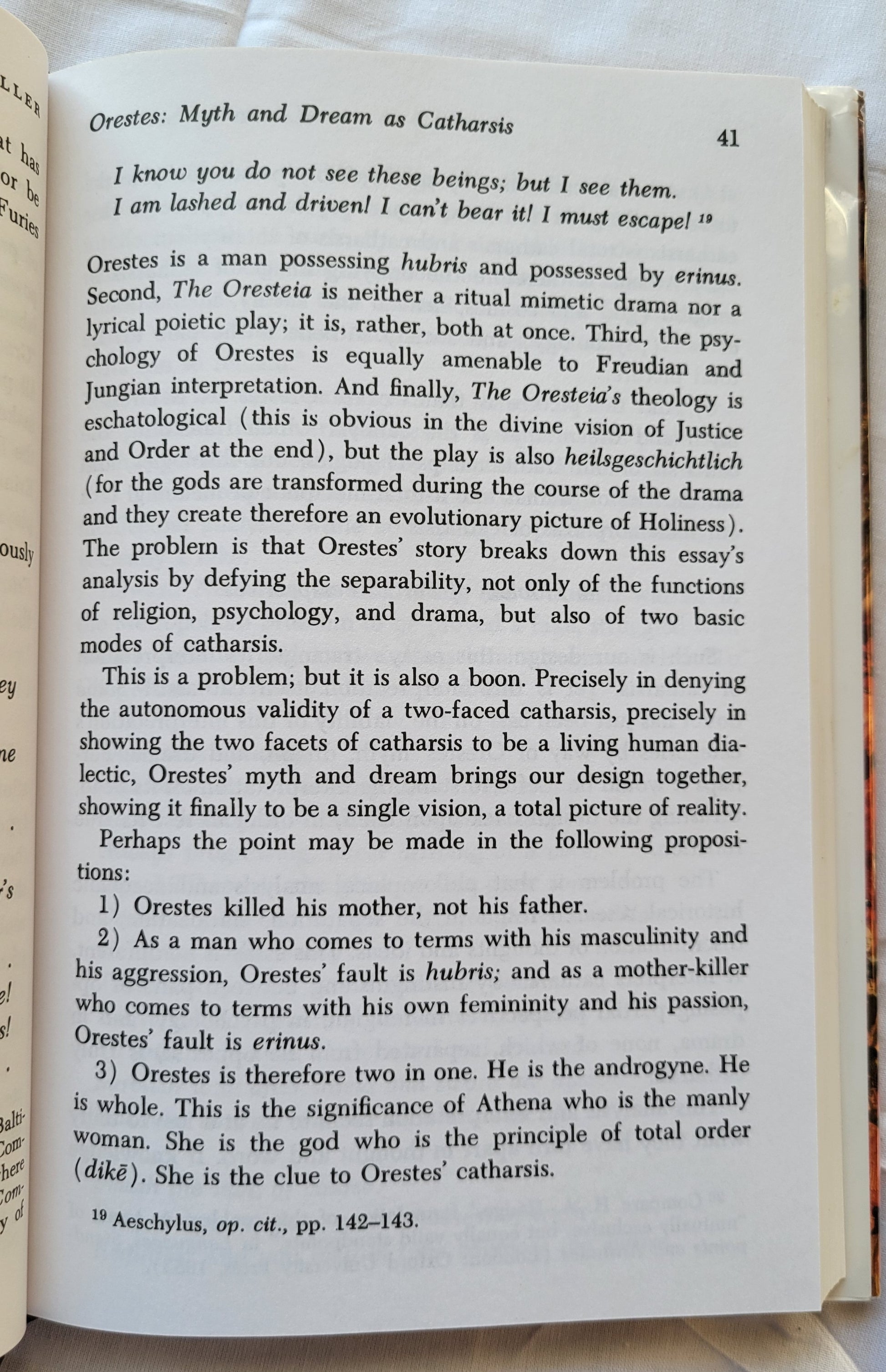 Used book for sale, "Myths, Dreams, and Religion" is a collection of essays by various authors - including Alan Watts, John F. Priest, and more - and is edited by the famous Joseph Campbell. View of page 41