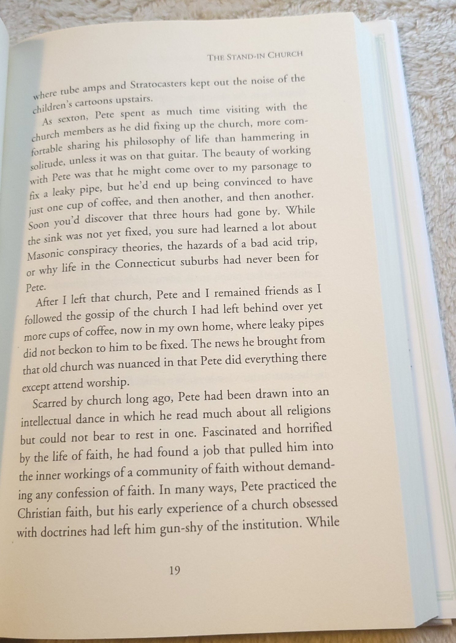 Used book for sale "When "Spiritual but Not Religious" Is Not Enough: Seeing God in Surprising Places, Even the Church" by Lillian Daniel, published by Jericho Books, 2014. Page 19